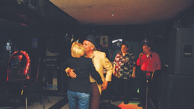 A couple dances the night away at South Town Tavern.