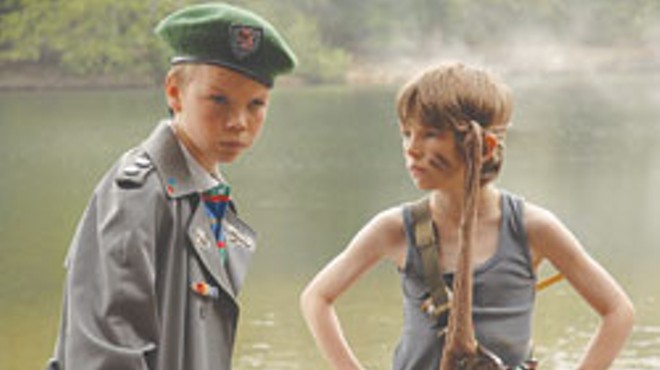 Bill Milner practices his “blue steel” and Will Poulter stares into the horizon in Son of Rambow.