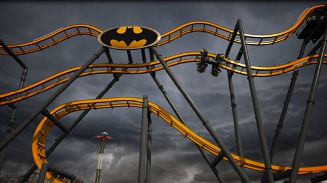 Fiesta Texas' Batman: The Ride Track Arrives At The Construction Site