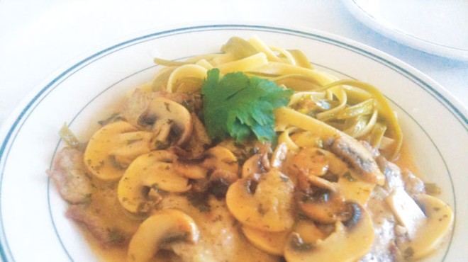 Grandma would approve: Veal piccata from Mesón European Dining.