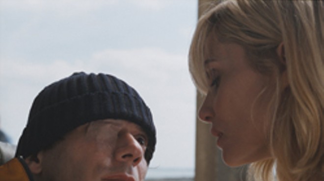 My Left Eye: Mathieu Amalric communicates with Emmanuelle Seigner with the blink of an eye.