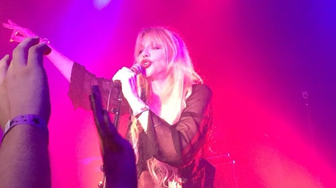 Courtney Love at Paper Tiger on May 8, 2015.