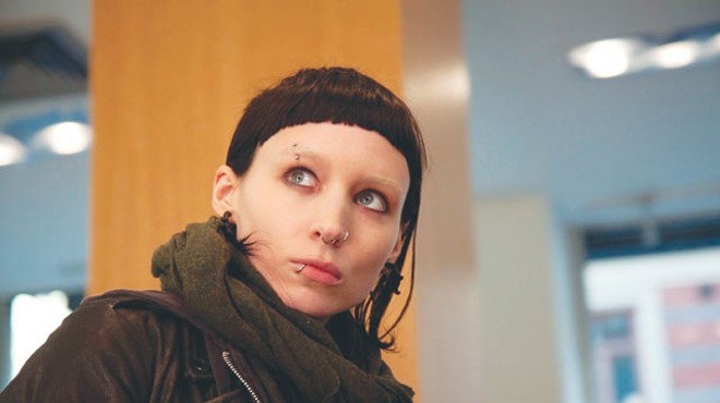 Rooney Mara ready to kick butt in The Girl with the Dragon Tattoo.