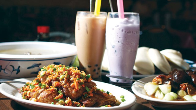 Special chicken, bubble tea, and other dishes from Kim Wah.