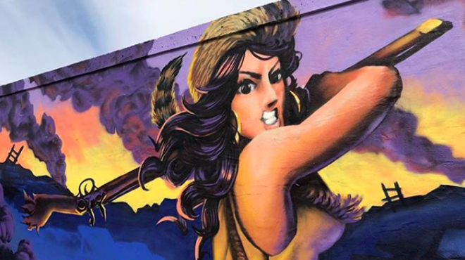 Check Out This "Sexy Davy Crockett" Mural on San Antonio's Westside