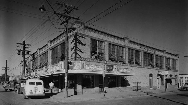 Photo of the Basila Frocks Building taken in 1933.