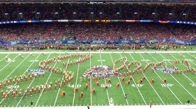 ICYMI, the UT Band Honored Selena During Sugar Bowl Half-time Show