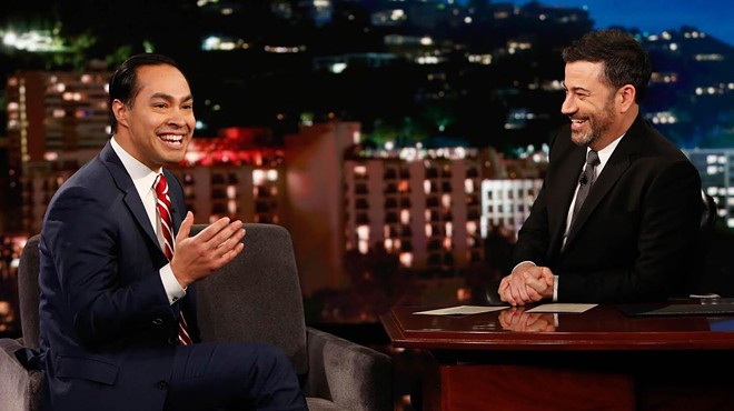Julián Castro and Jimmy Kimmel cut up on Tuesday night.