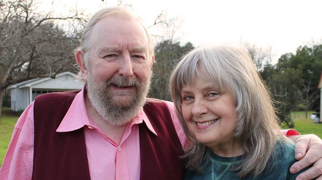 Michael Moorcock with his wife, Linda.