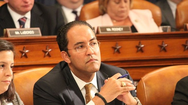 Despite occasional slams at President Trump, Rep. Will Hurd votes in line with the president's positions 82 percent of the time.