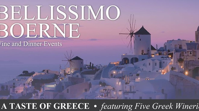 Bellissimo Boerne Wine and Dinner Events presents A Taste of Greece