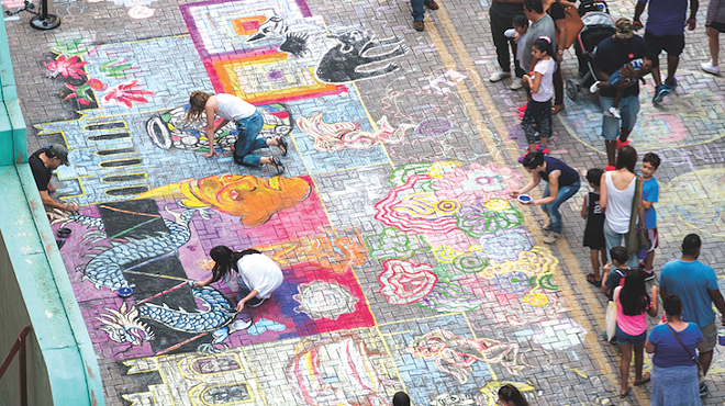 Artpace's Popular Chalk It Up Festival Returns for Another Year of Color