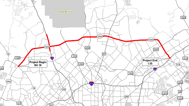 TxDOT Wants to Expand Loop 1604 to 10 Lanes in North San Antonio
