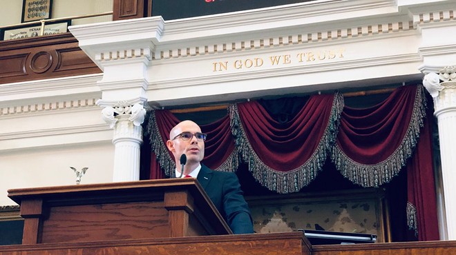 Dennis Bonnen addresses the Texas House during the start of the 2019 Legislative Session.