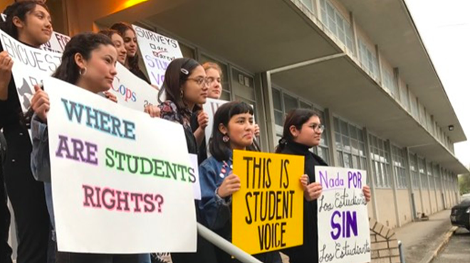 Students Ask San Antonio Independent School District Board to Rein in Campus Discipline by Police (2)