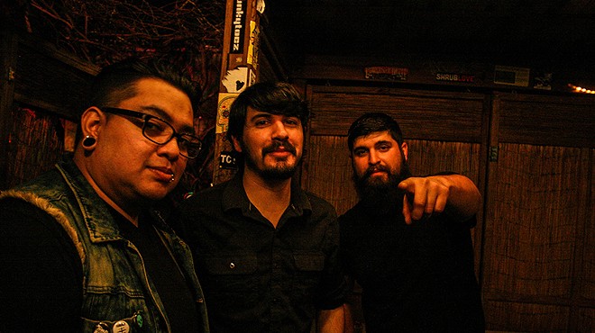 Jason Valdez (center) with The Lost Project.