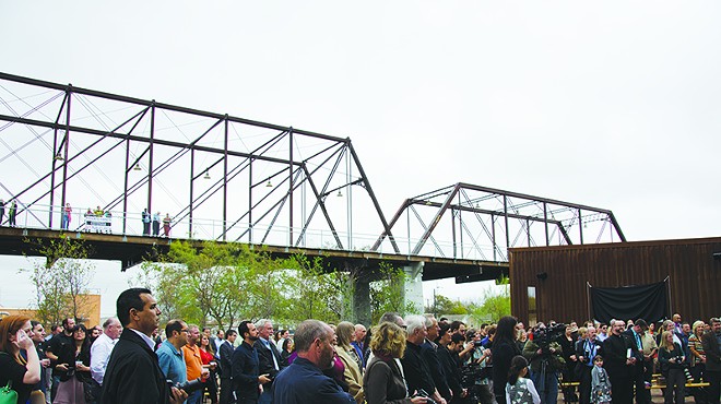 Months go by and the property dispute at the Hays Street Bridge remains unsolved.