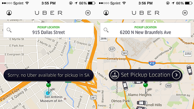Complicated: Uber riders have found a hit-or-miss loophole to get around SA.