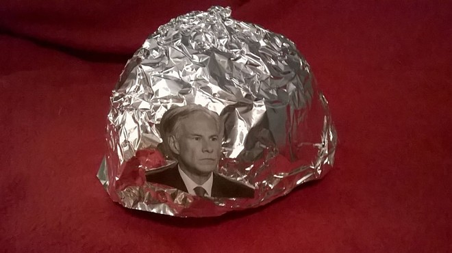 Apparently, the sale has discontinued for these premium Texas Governor Greg Abbott tinfoil hats. We're guessing they sold out.