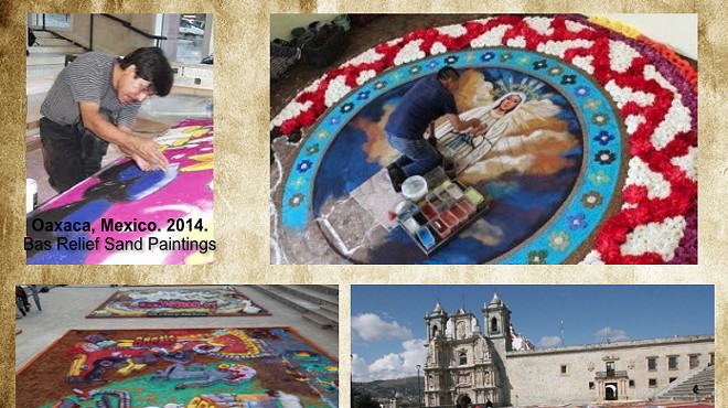 Oaxacan Sand Painters Celebrate Día de los Muertos in SA