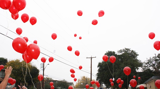 San Antonio AIDS Foundation Red Balloon Release
