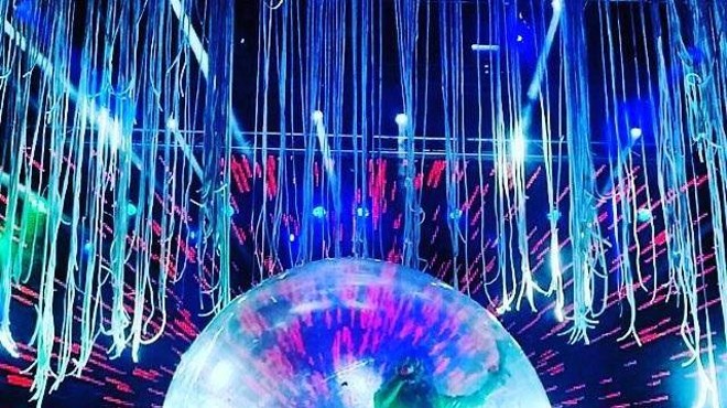 Wayne Coyne as the man in the bubble