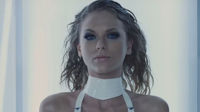 A still from Swift's collaboration with Kendrick Lamar, "Bad Blood."
