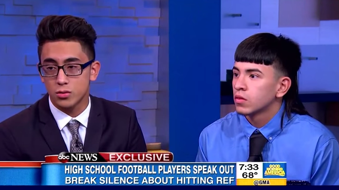 Michael Moreno and Victor Rojas on 'Good Morning America' shortly after the Sept. 2015 game.