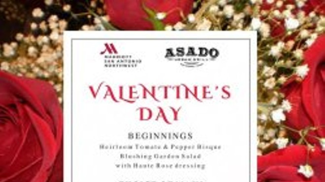 Valentine's Day at Asado Urban Grill in San Antonio