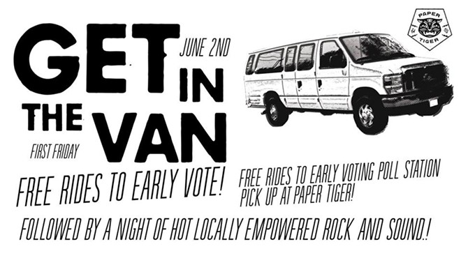 Party with a Purpose: Paper Tiger Is Offering Free Rides to Early Voting Location