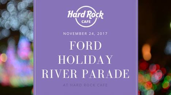 Ford Holiday River Parade at Hard Rock Cafe