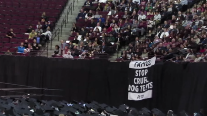 PETA Protested the Texas A&amp;M Graduation and the Crowd Got Triggered