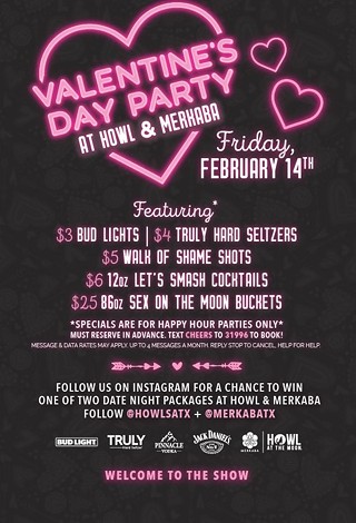 Valentine's Day at Howl at the Moon and Merkaba