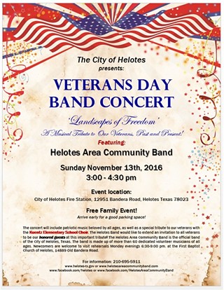 Veterans Day Band Concert 'Landscapes of Freedom'
