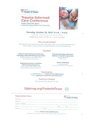 Upbring Trauma Informed Care Conference 2017