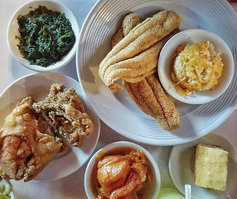 Mrs. Kitchen Soul Food Restaurant & Bakery
2242 E Commerce St, (210) 549-4392, mrskitchensa.com
Mrs. Kitchen may evoke the imagery of a kind old woman cooking up a feast, but the East Side gem is actually owned by Chef Garlan L. McPherson. Heading the restaurant and bakery, McPherson gained his love for cooking from his grandmother as well as by watching other family members in the kitchen. Growing up in Denver Heights, the chef today serves in his own community, though all are welcome to enjoy such delicious and authentic bites.
Photo via Instagram / s.a.vory