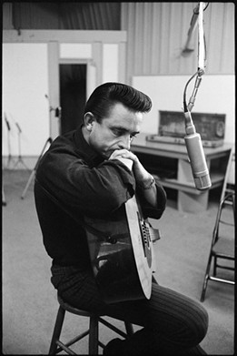 “Folsom Prison Blues” by Johnny Cash
“I hear the train a comin' it's rollin' round the bend
And I ain't seen the sunshine since I don't know when
I'm stuck in Folsom Prison and time keeps dragging on
But that train keeps a rollin' on down to San Antone.”
Photo via Facebook / Johnny Cash
