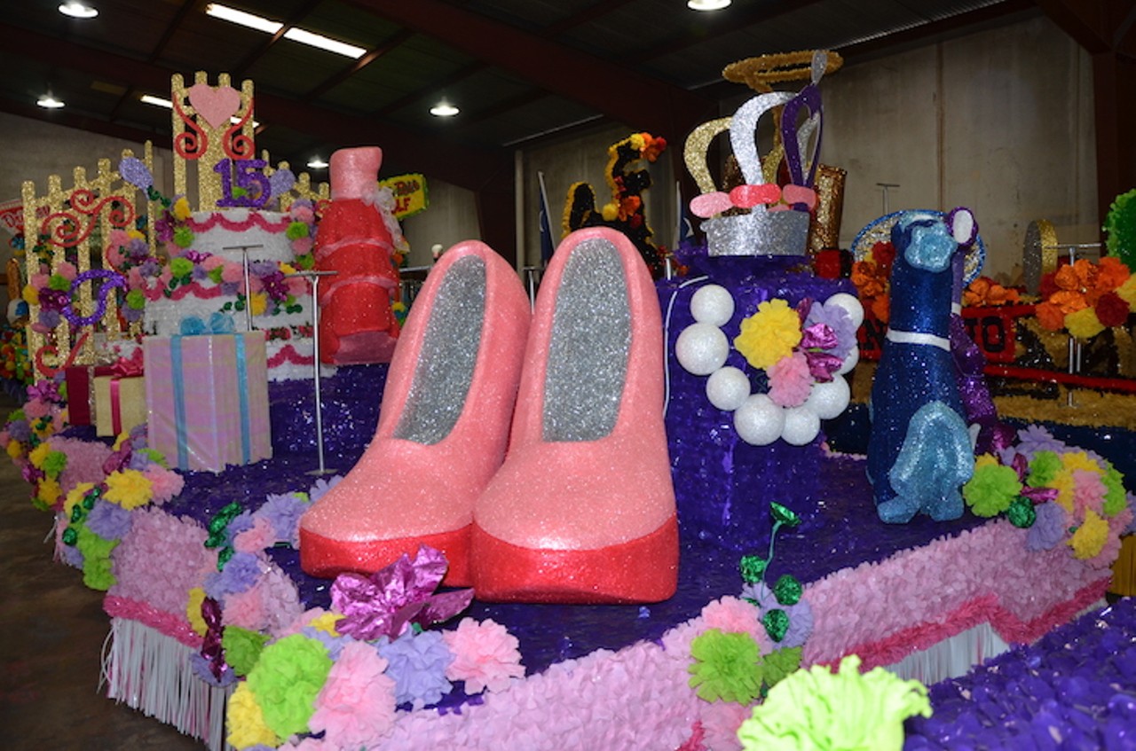 Sneak Peek of Some of This Year's Most Inventive Battle of Flowers Parade Floats