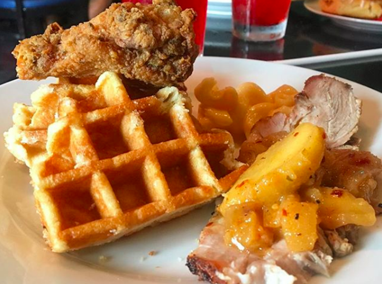 At Tony G’s, chicken and waffles are served up all day and Soulful Brunch takes over every Sunday. Treat yourself to some kool-aid (grape or cherry) that’s made just right.
Photo via Instagram / jesselizarraras