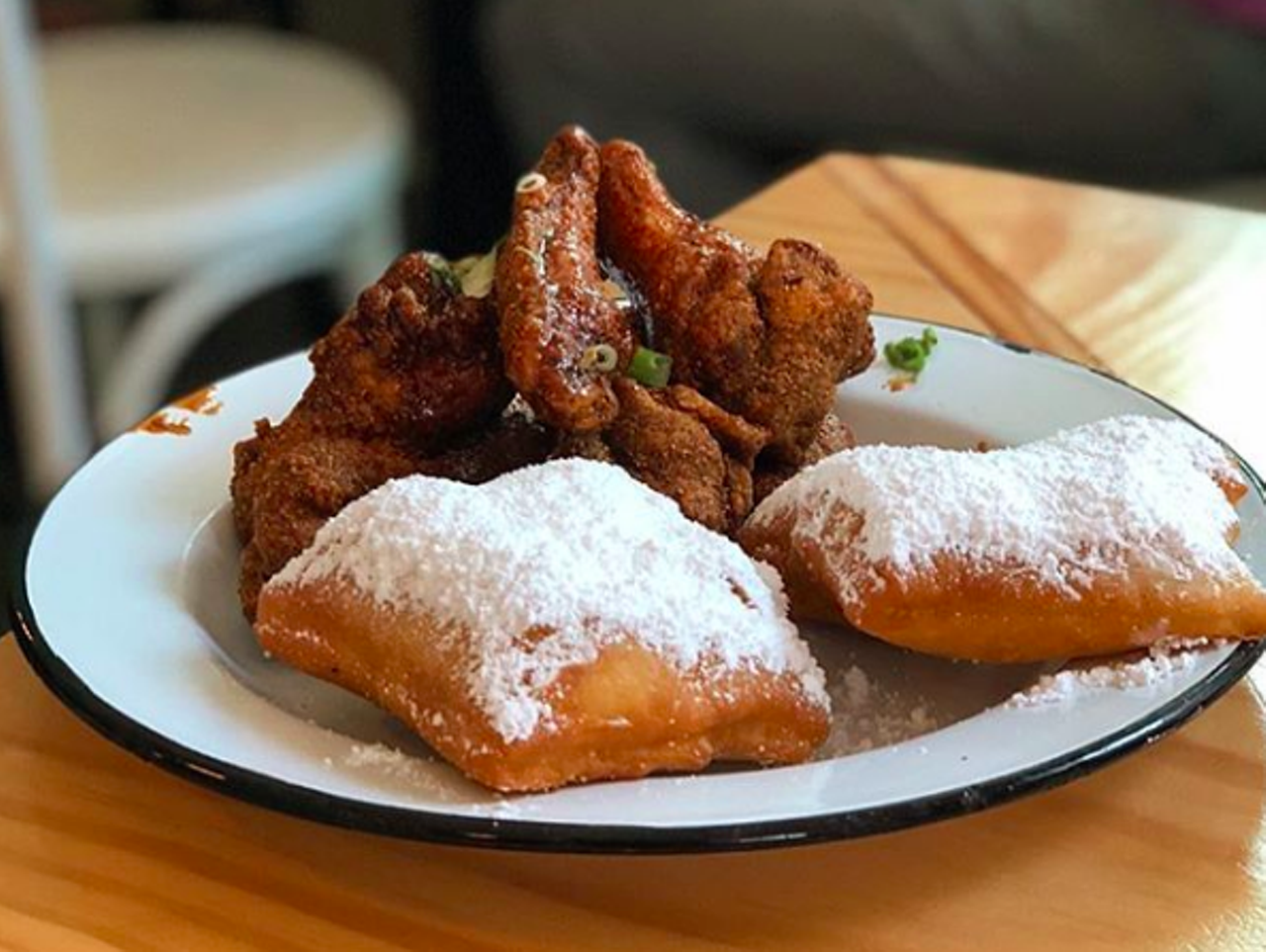 NOLA Brunch & Beignets
111 Kings Ct, (210) 320-1572, eatatnola.com
Particular about your bubbles or have a penchant for Cook's? You can drink whatever you please at NOLA Brunch & Beignets, which pairs Cajun breakfast staples with a BYOB attitude.
Photo via Instagram / countdowncityconnoisseurs
