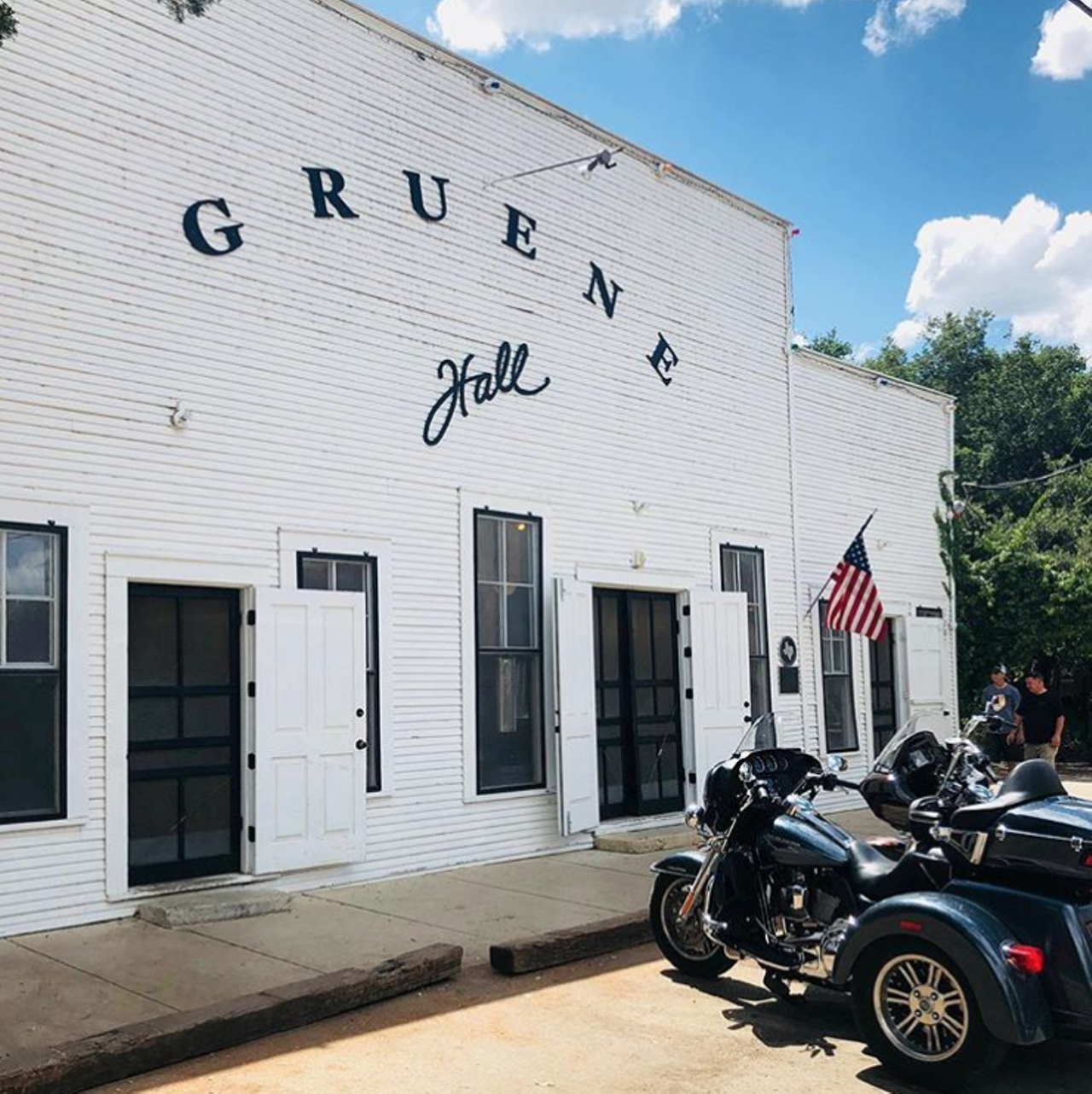 Gruene Hall
1281 Gruene Rd, New Braunfels, (830) 606-1281, gruenehall.com
If you haven’t yet visited Gruene Hall, do so now. On top of being the oldest dance hall in Texas, it’s also where Willie Nelson got his start. So grab your cowboy boots and get on over to boot scoot boogie your ass all night. Just be sure to keep the beer a’comin’.
Photo via Instagram / tabithammyers