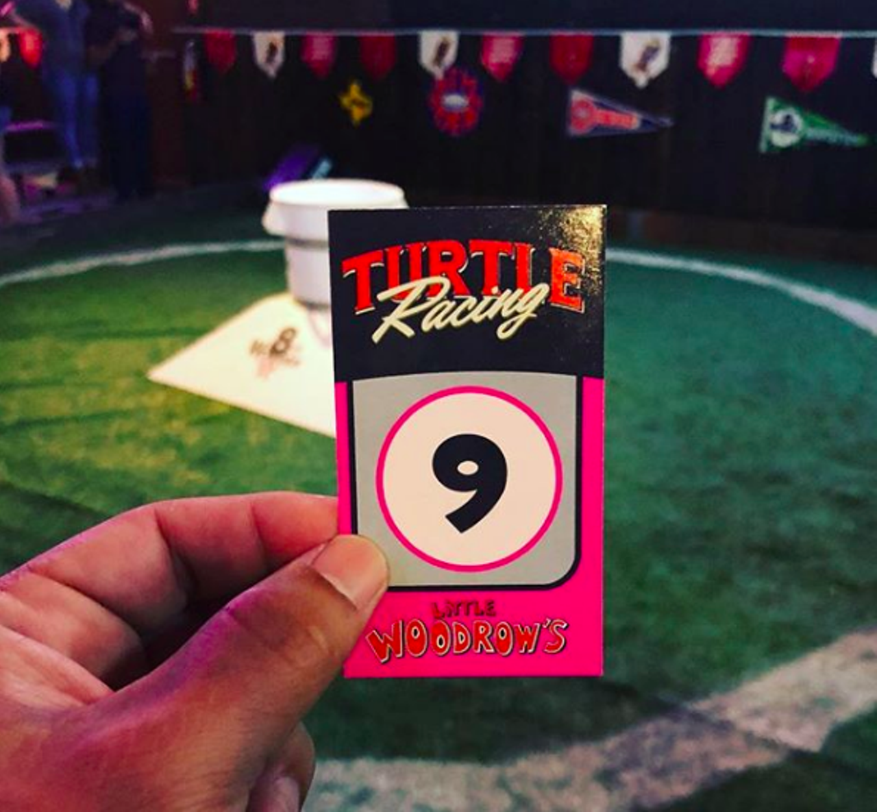 If you’re looking for a unique bar experience, look no further than Little Woodrow’s. Every Thursday the bar hosts slow-and-steady turtle races where guests can bet on which shelled-racer will reach the finish line first. Whoever bets on the winning turtle will receive a free beer and the bragging rights of a lifetime. 
Photo via Instagram / frankfromlaredo