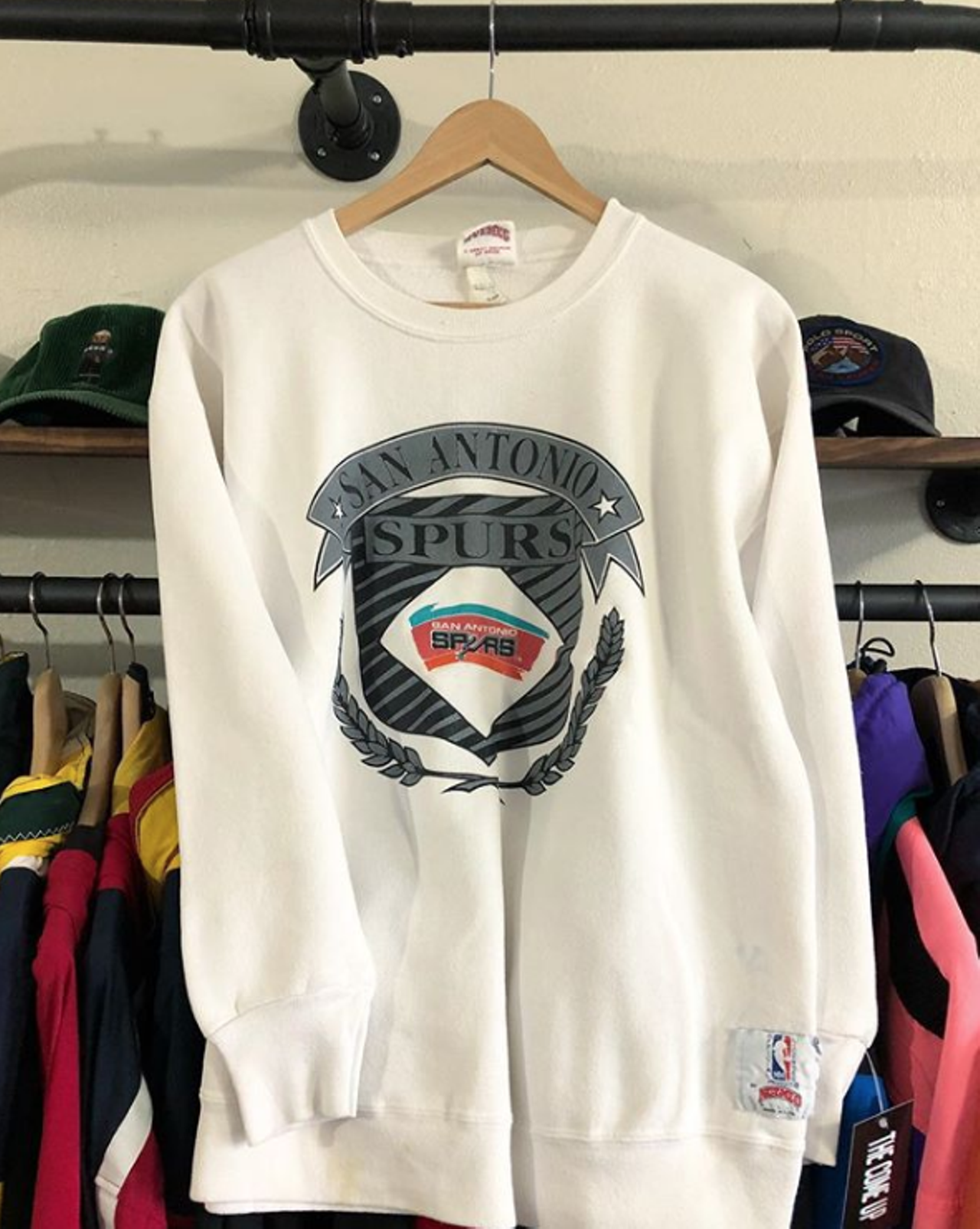 The Come Up
607 W Hildebrand Ave, (210) 556-0572, instagram.com/thecomeupsa
This unassuming shop specializes in ‘80s and ‘90s gear in men’s and women’s styles. You’ll be looking like you just walked out of the “Finesse” music video. Eat your heart out, Bruno Mars.
Photo via Instagram / thecomeupsa