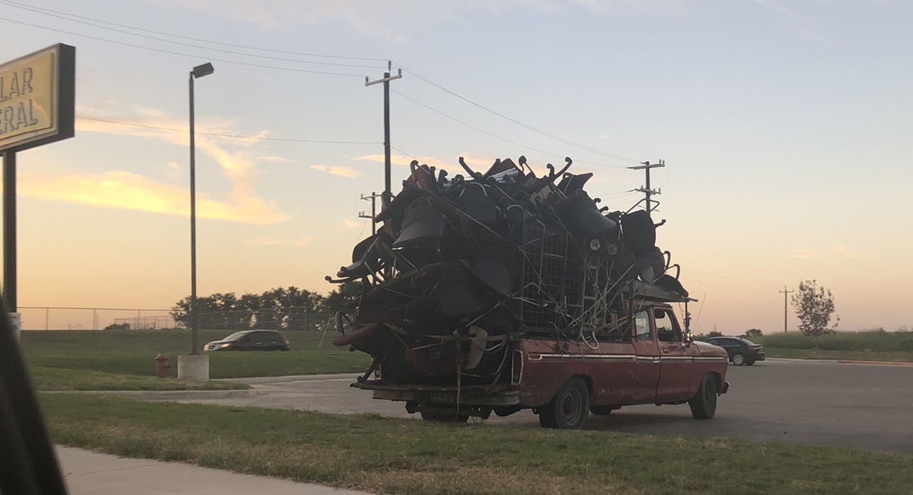 Nobody ever rents a moving truck – like, ever
We’ve all seen the pictures on social media of trucks wildly packed to unsafe heights, without rope and stacked in daring ways. This may happen in other cities, but it’s definitely a regular thing here in San Antonio.
Photo by Sarah Martinez