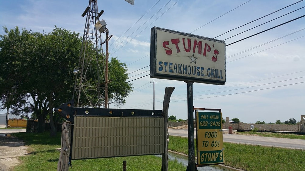 Stump's Steak House Grill
15245 W FM 471 (the county name for Culebra Road), (210) 688-3402
Though SA has its share of steakhouses, Stump’s is a solid choice for those outside of 1604 who wanting to get their meat on. Open for breakfast and lunch, you can also score burgers, sandwiches and even Mexican dishes.
Photo via Yelp / Kenneth L.