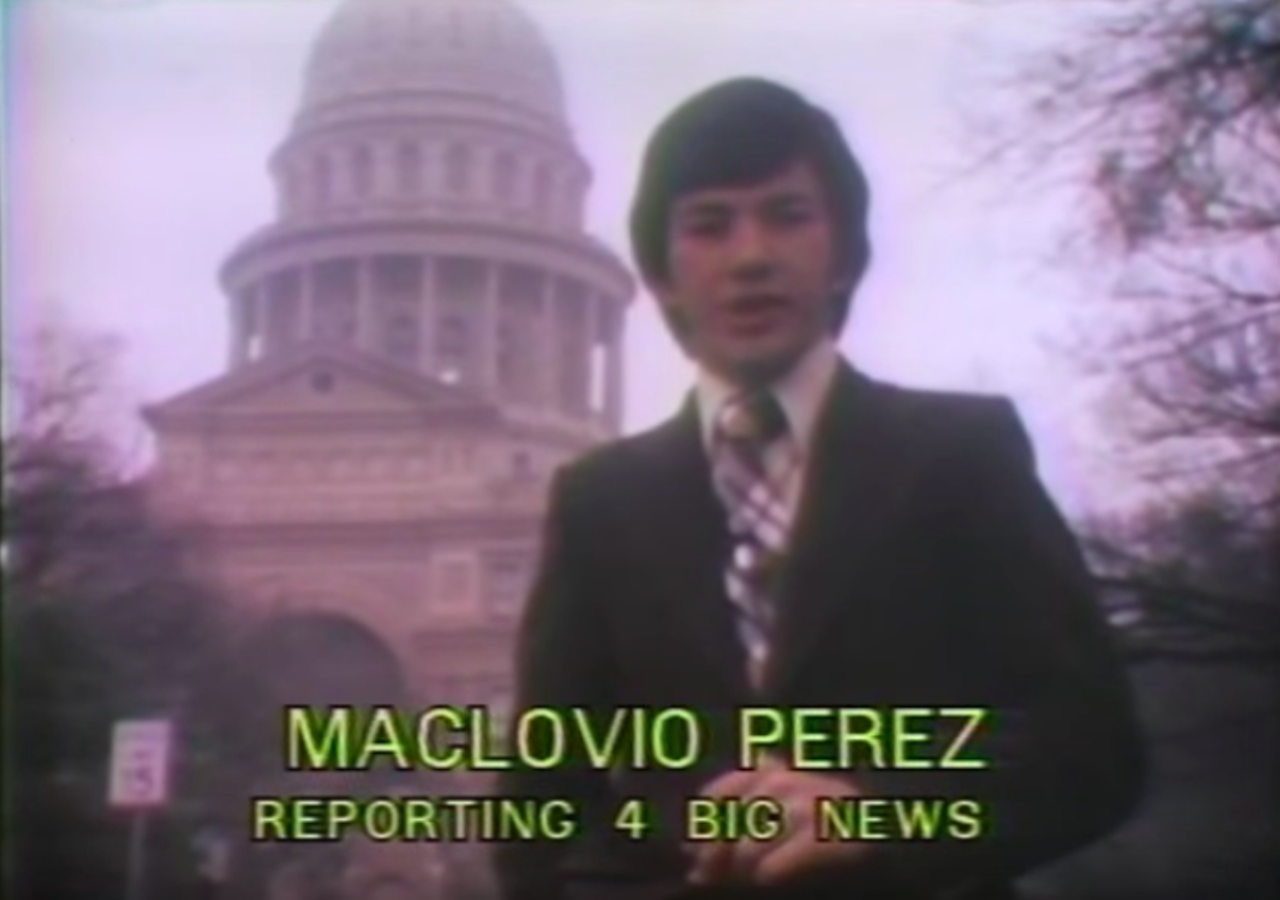 Maclovio Perez
No, not that Maclovio. Known as “Mac,” Maclovio Perez was well-loved during his time at KENS back in the ‘70s. With a goofy personality, the weatherman departed from the Alamo City later on in the decade, taking his talents to Los Angeles and Corpus Christi.
Photo via YouTube / Maclovio Perez