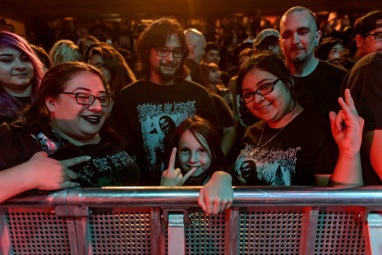 Everyone We Saw at the Cradle of Filth Show at the Aztec Last Night