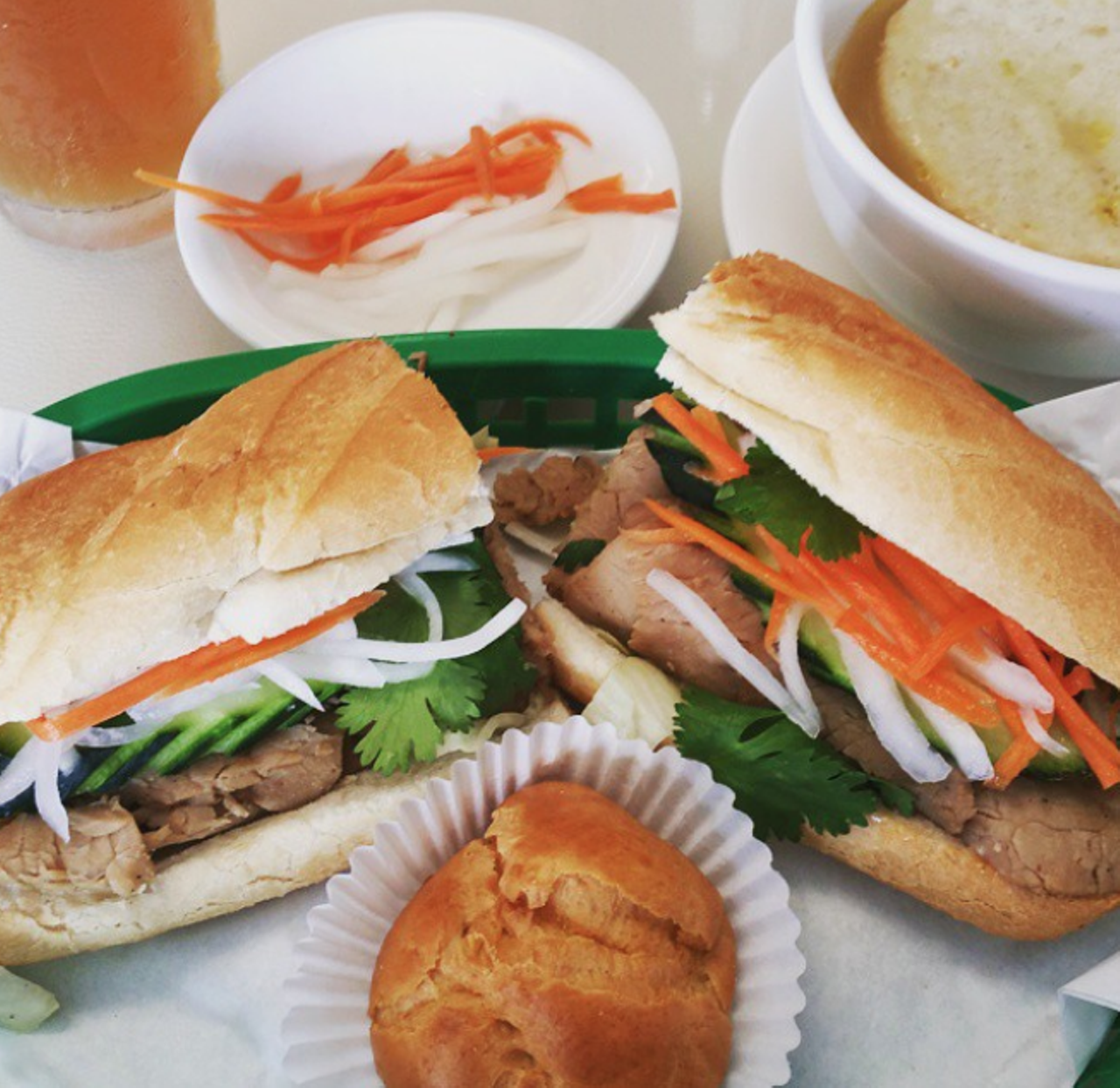French Sandwiches
8448 Fredericksburg Road, (210) 692-7019
Tucked away in the same shopping center that houses India Palace is French Sandwiches with its hearty, leafy French Vietnamese sandwiches and excellent soups and salads. Don’t miss the grilled pork sandwich or the French onion soup.
Photo via Instagram / breaking.bread.in.sa
