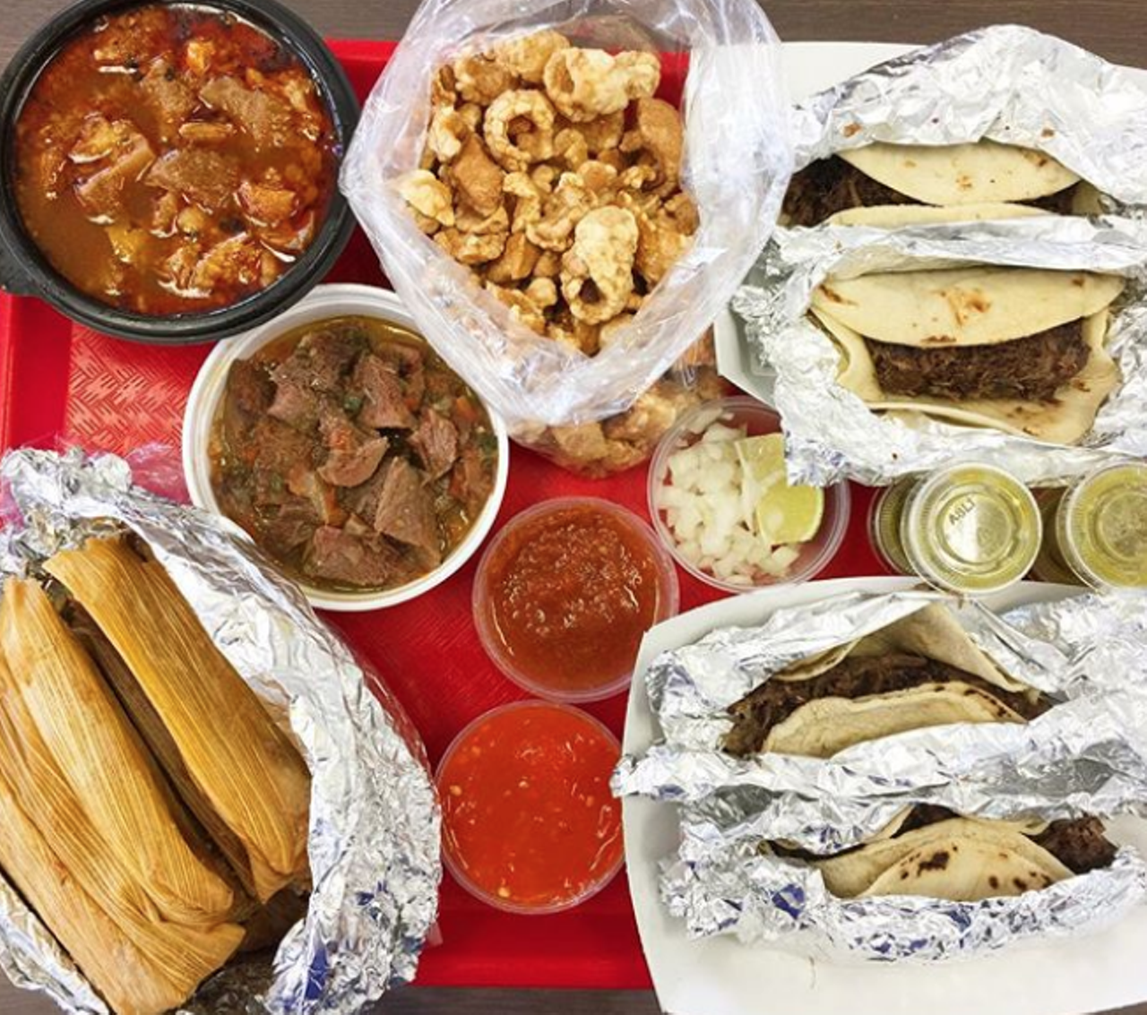 Tellez Tamales & Barbacoa
1737 S General McMullen Dr, (210) 433-1367, facebook.com
Whether barbacoa or tamales is your vice, enjoying these staples is a quintessential puro San Antonio experience. Don’t let the long lines around the holidays discourage you from stopping in – these savory bites are worth it, no matter how long the wait. Just don’t forget to grab all the salsas and Big Red to complete your too-damn-delicious meal.
Photo via Instagram / fitproblems