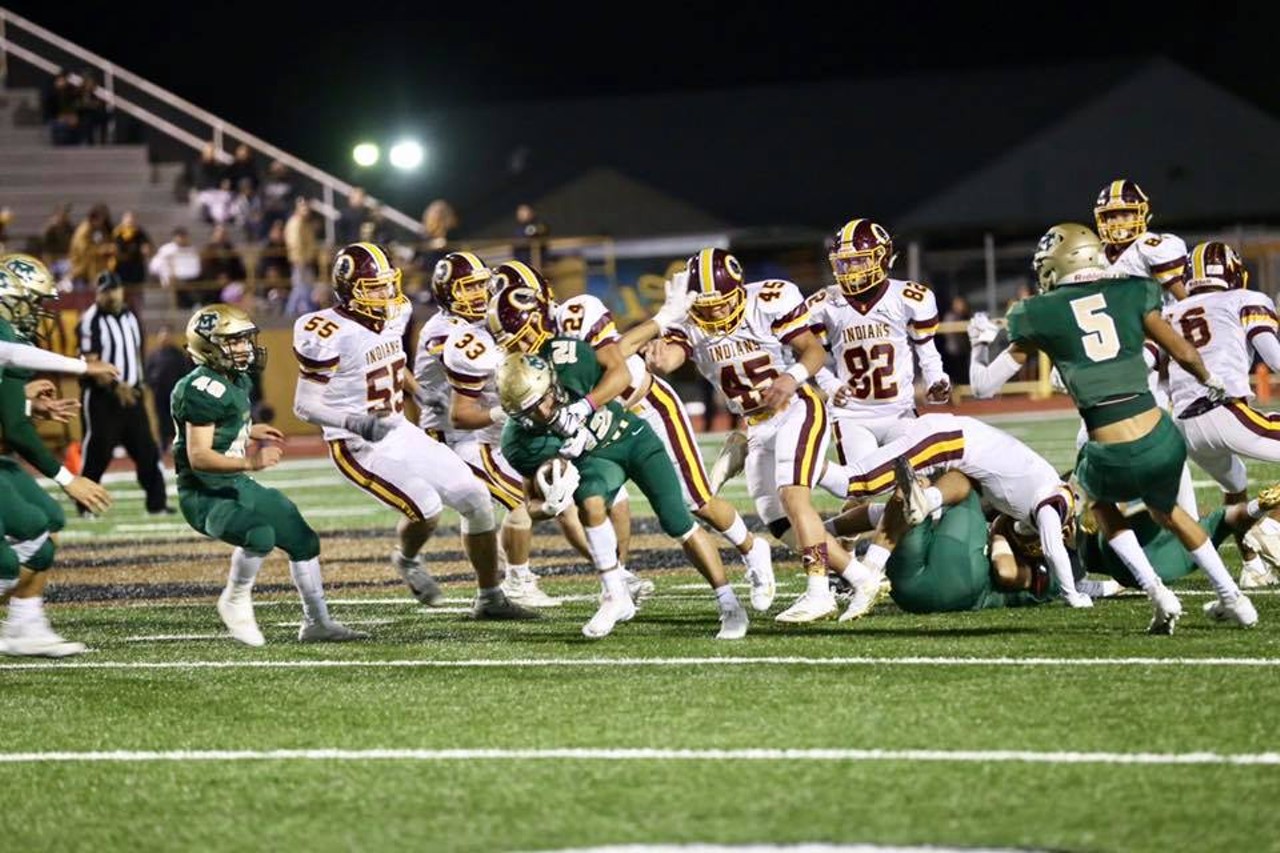 You know that the high school rivalries are not to be taken lightly.
Harlandale v. McCollum? We rest our case.
Photo via Facebook / Harlandale ISD